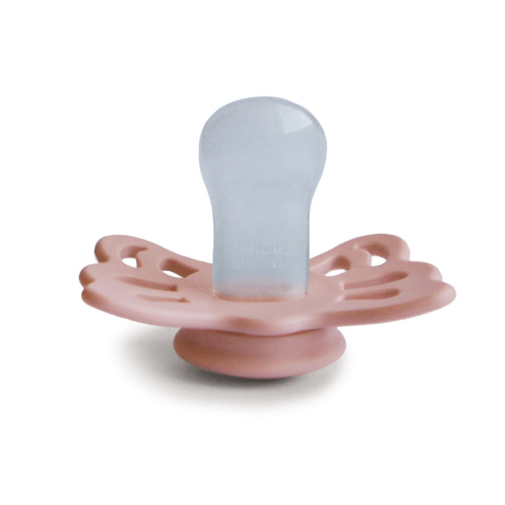 FRIGG Anatomical Butterfly Silicone Pacifier (Peach) Size 1 (8030182572258)