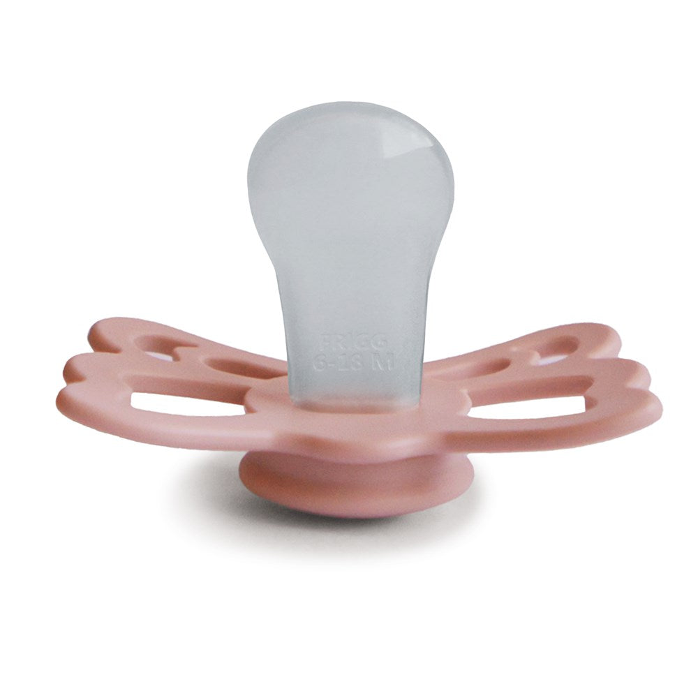 FRIGG Anatomical Butterfly Silicone Pacifier (Peach) Size 2 (8030182605026)
