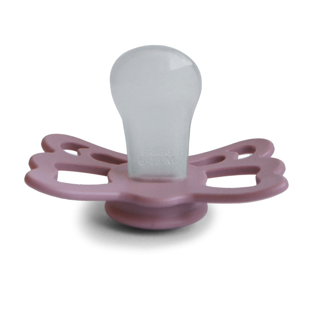 FRIGG Anatomical Butterfly Silicone Pacifier (Twilight Mauve) Size 2 (8030183194850)