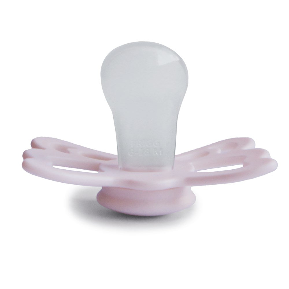 FRIGG Anatomical Butterfly Silicone Pacifier (White Lilac) Size 2 (8030183325922)