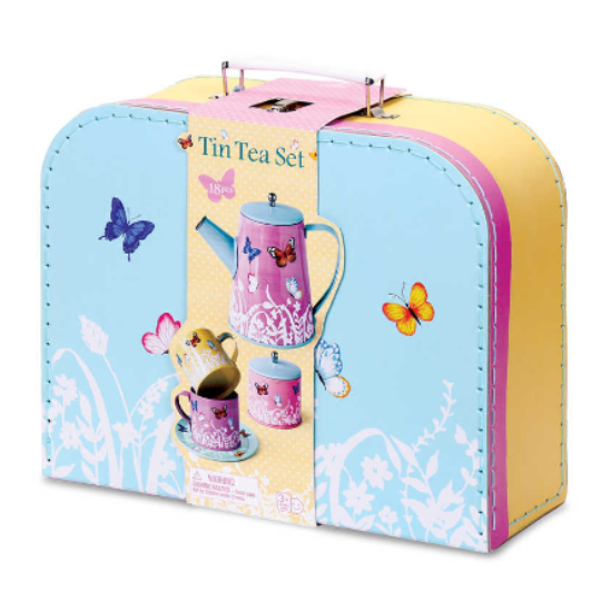 Tobar Butterfly Tin Tea Set (7875443196130)