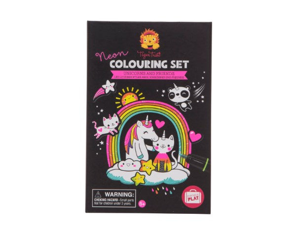 Tiger Tribe TT6-0258 Neon Colouring Unicorn&Friends (8239105114338)