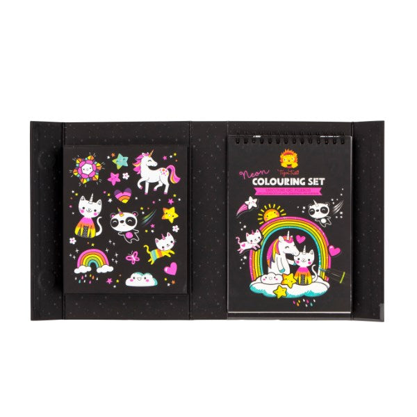 Tiger Tribe TT6-0258 Neon Colouring Unicorn&Friends (8239105114338)