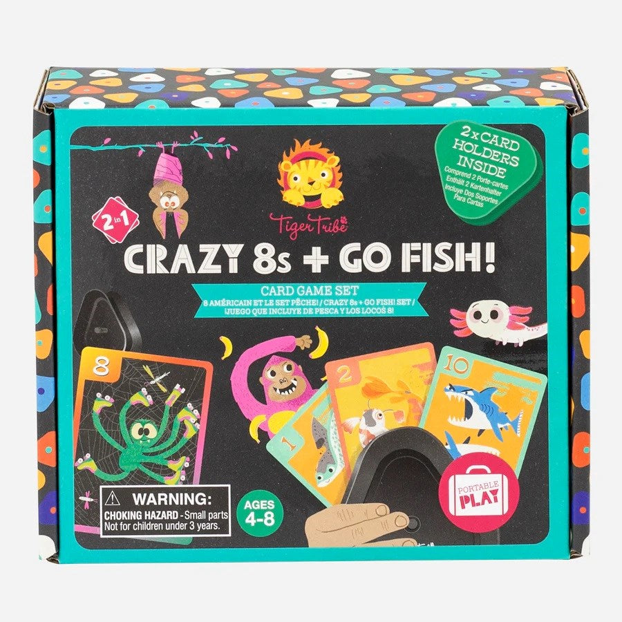 Tiger Tribe Crazy 8s + Go Fish! - Card Game Set (8239131689186)