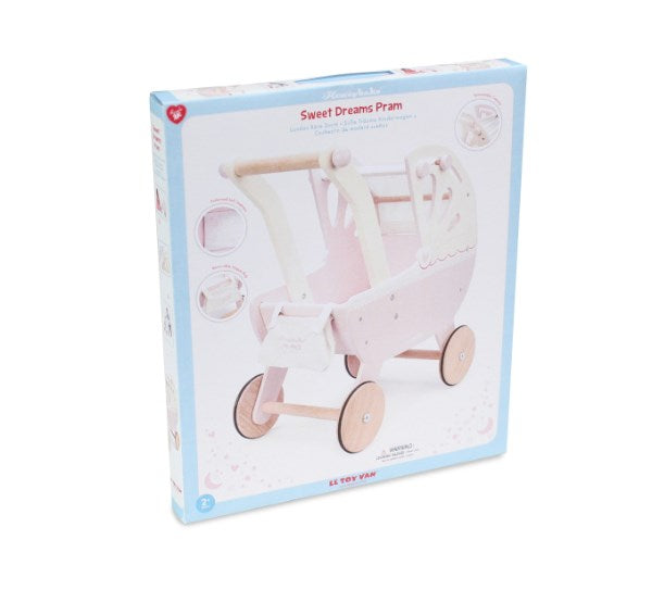 Le Toy Van Sweet Dreams Pram Pink (8239109931234)