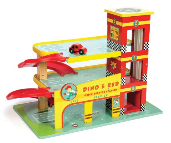 Le Toy Van Dino's Red Garage (8239111307490)