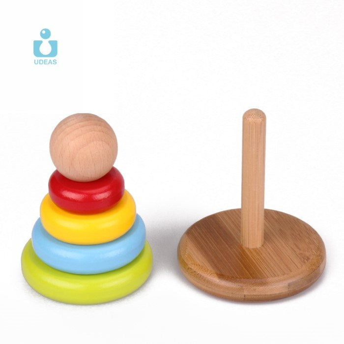 Udeas Ufun Baby toy Bamboo Stacking Tower (7645430382818)