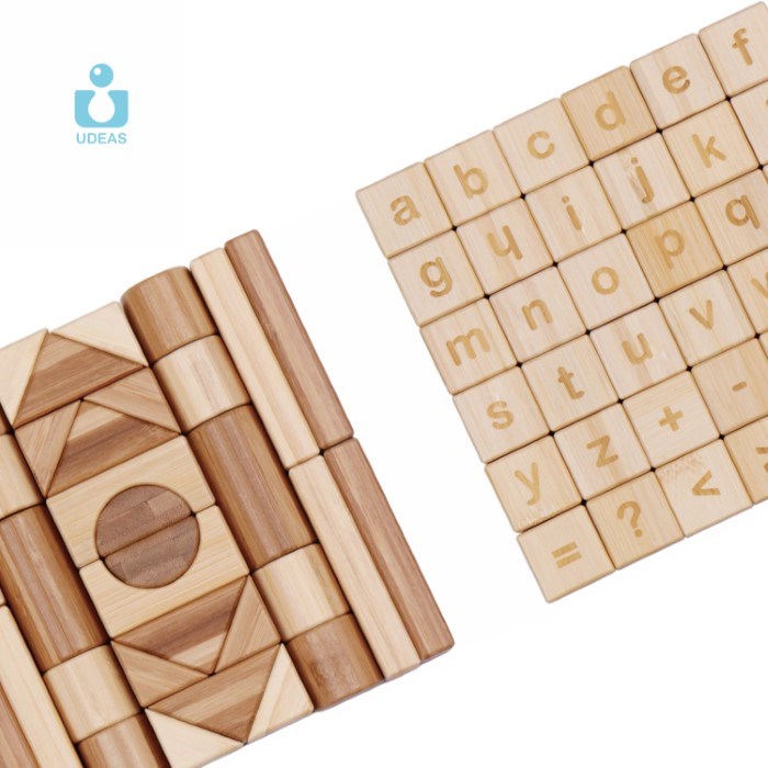 Udeas Ufun Baby toy Bamboo Building Block/80PCS (7645430546658)
