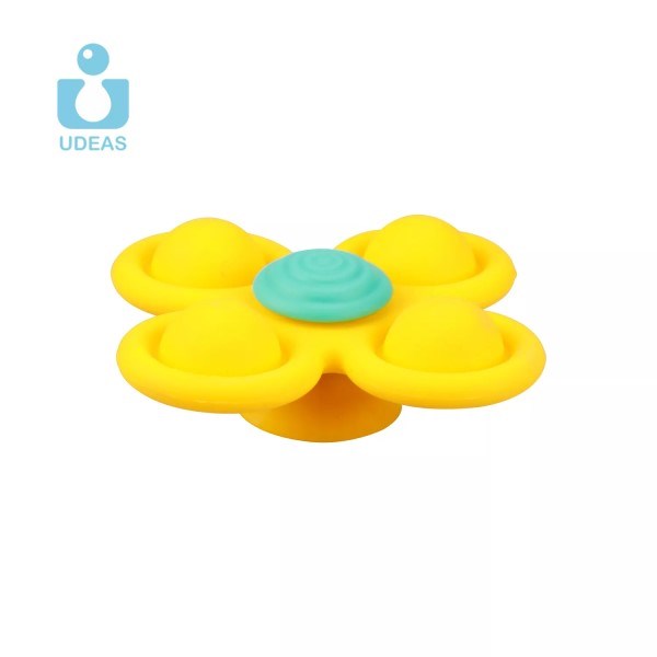 Udeas Silicone Bubble Sensory Spinner - Yellow (7785581019362)