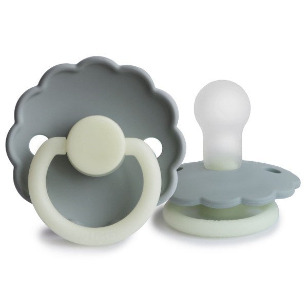 FRIGG Daisy Silicone Pacifier (French Grey Night) - Silicone Size 2 (8015150252258)