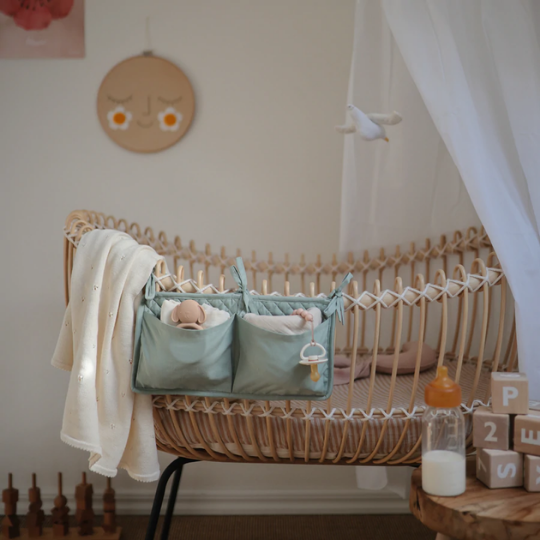 Mushie Knitted Blanket Pointelle Ivory (7761185374434)