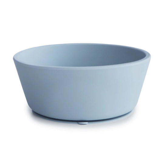 Mushie Silicone Suction Bowl- Powder Blue (8015152120034)