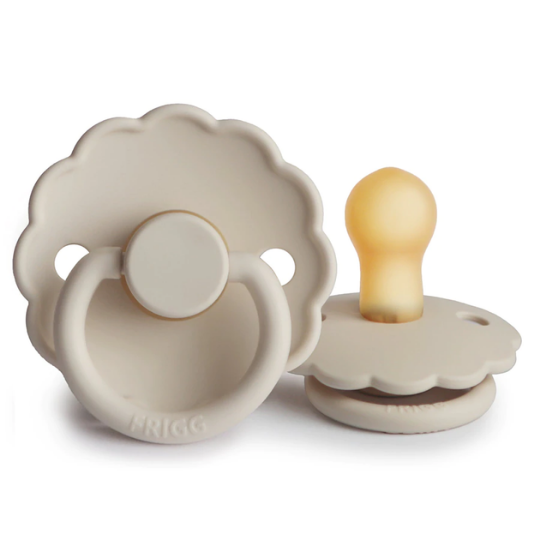 Frigg Daisy Natural Latex Pacifier (Sandstone) - Size 1 (7773058629858)