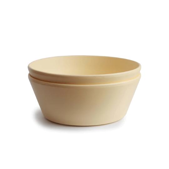 Mushie Silicone Suction Bowl- Pale Daffodil (8015152513250)