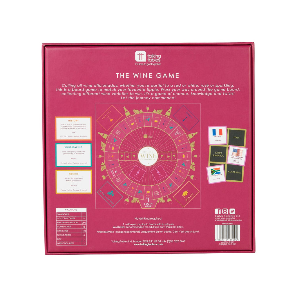 Talking Tables The Wine Board Game (8862075650274)