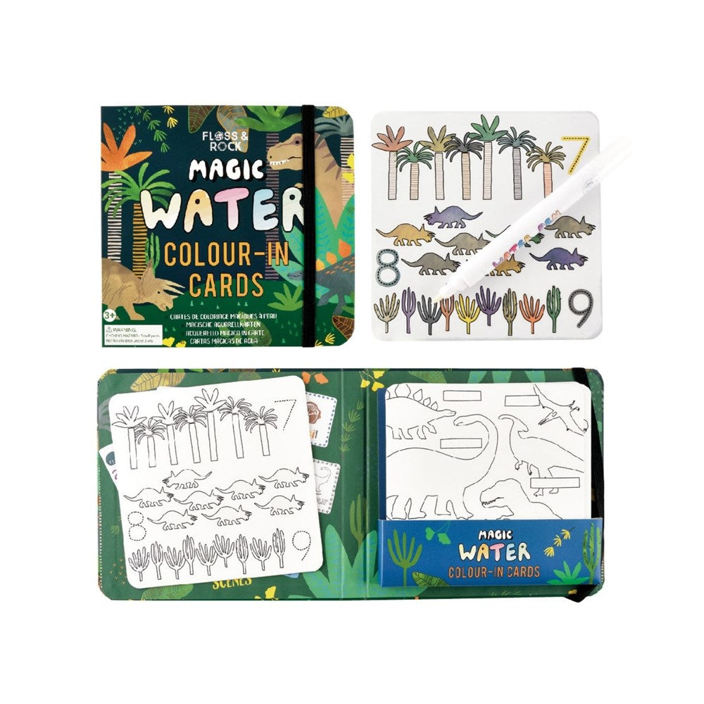 Floss & Rock Dinosaur - Magic Colour Changing Water Cards (8862052942050)