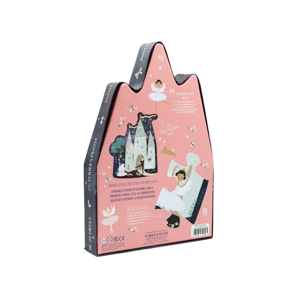 Floss & Rock Enchanted - 20 Piece Castle Shaped Puzzle in Shaped Box (8862053105890)