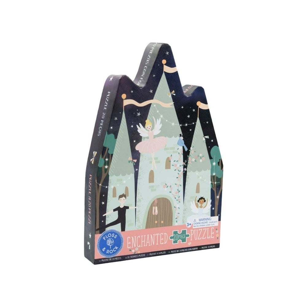 Floss & Rock Enchanted - 20 Piece Castle Shaped Puzzle in Shaped Box (8862053105890)
