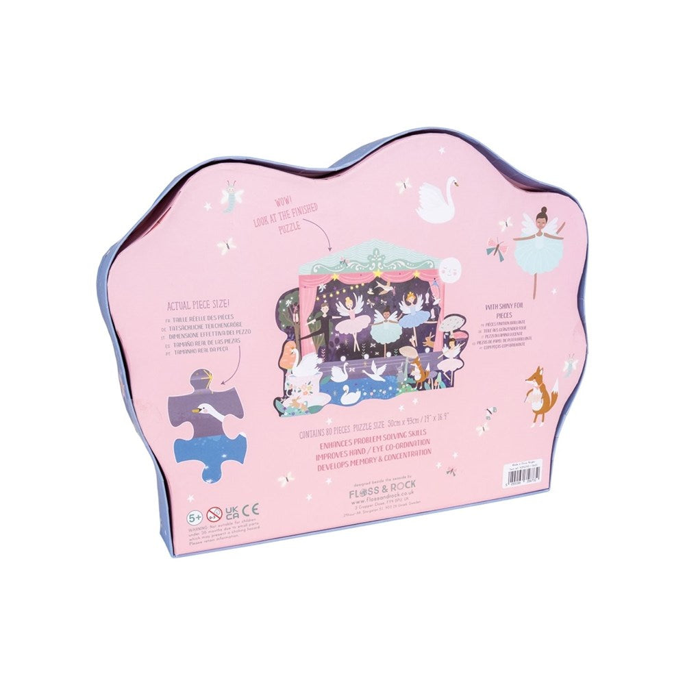 Floss & Rock Enchanted - 80 Piece Theatre Shaped Puzzle in Shaped Box (8862053204194)