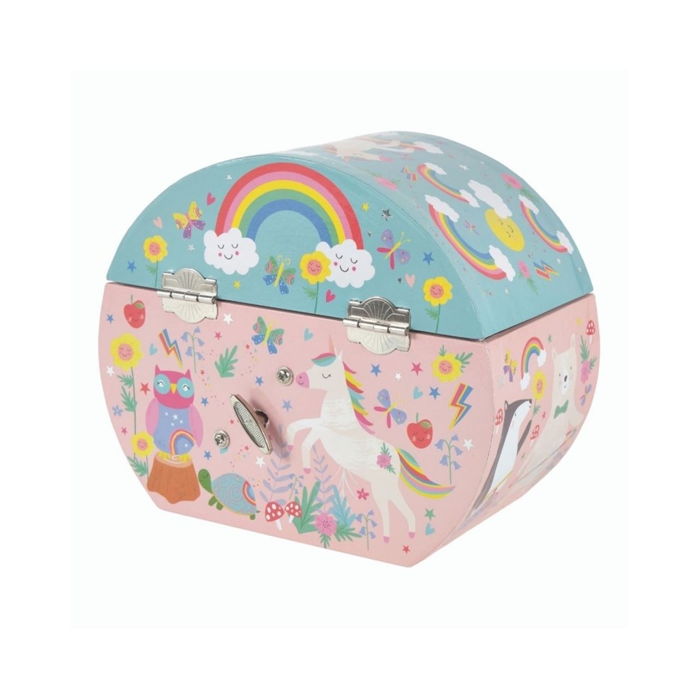 Floss & Rock Rainbow Fairy - Musical Jewellery Box Oval Shape (8862053236962)