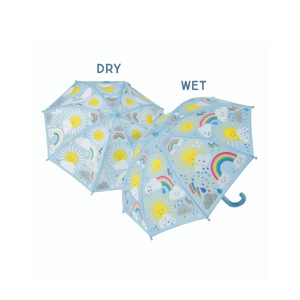 Floss & Rock Sun & Clouds - Colour Changing Umbrella (8862053499106)