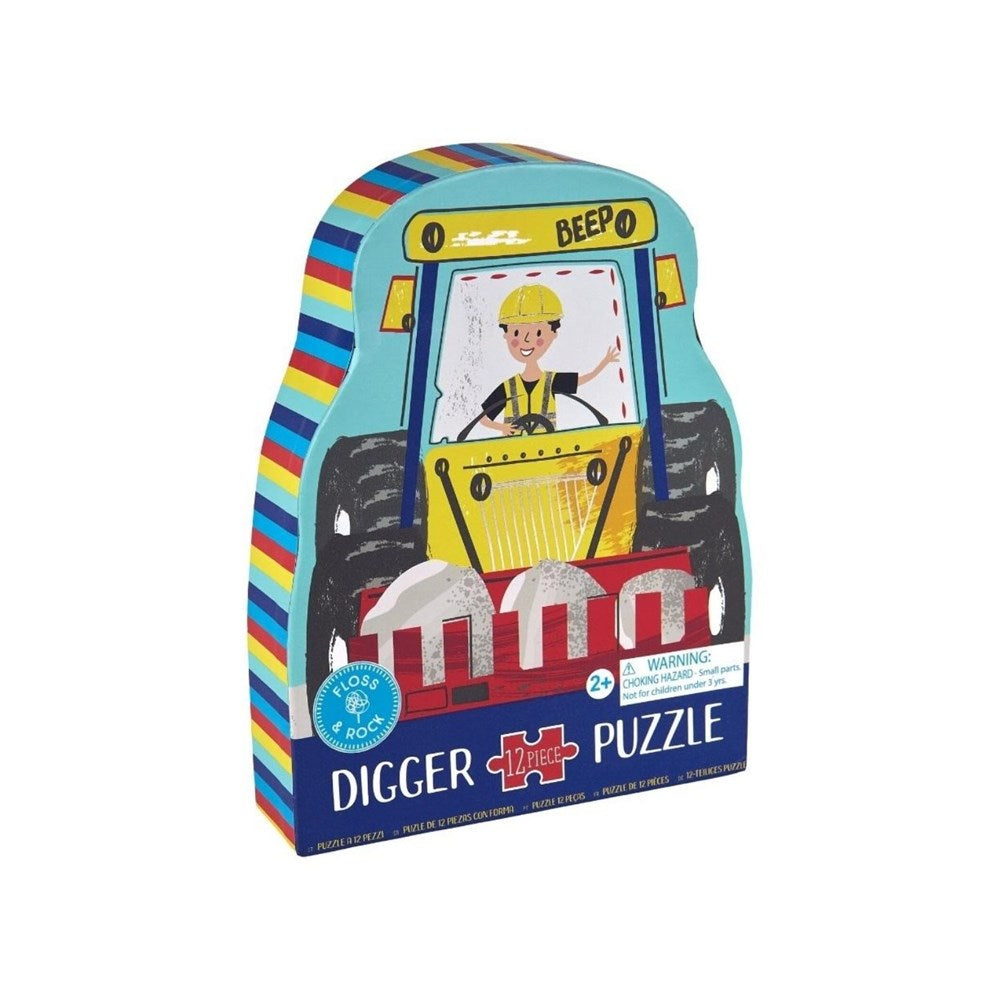 Floss & Rock Construction - 12 Piece Shaped Puzzle in Shaped Box (8862053531874)