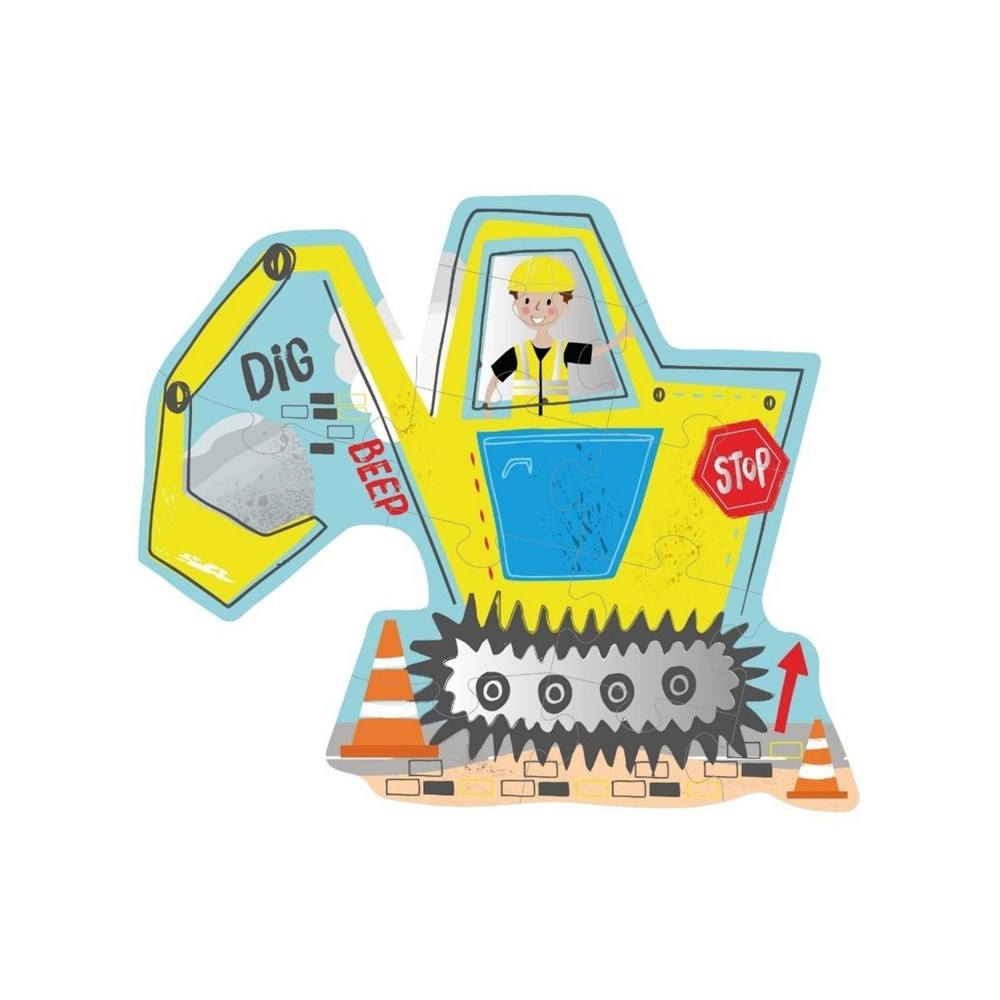Floss & Rock Construction - 12 Piece Shaped Puzzle in Shaped Box (8862053531874)