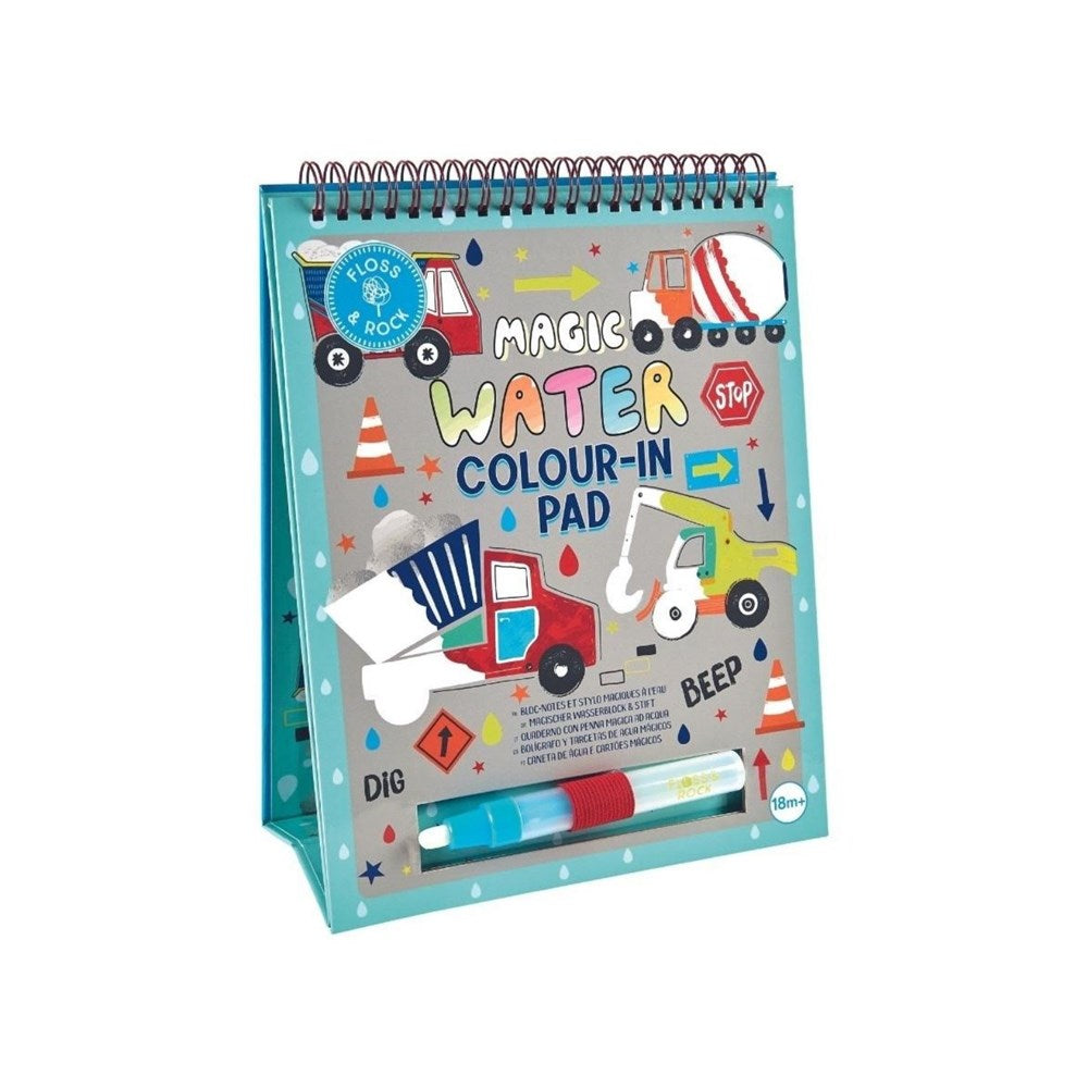 Floss & Rock Construction - Magic Colour Changing Watercard Easel and Pen (8862053597410)