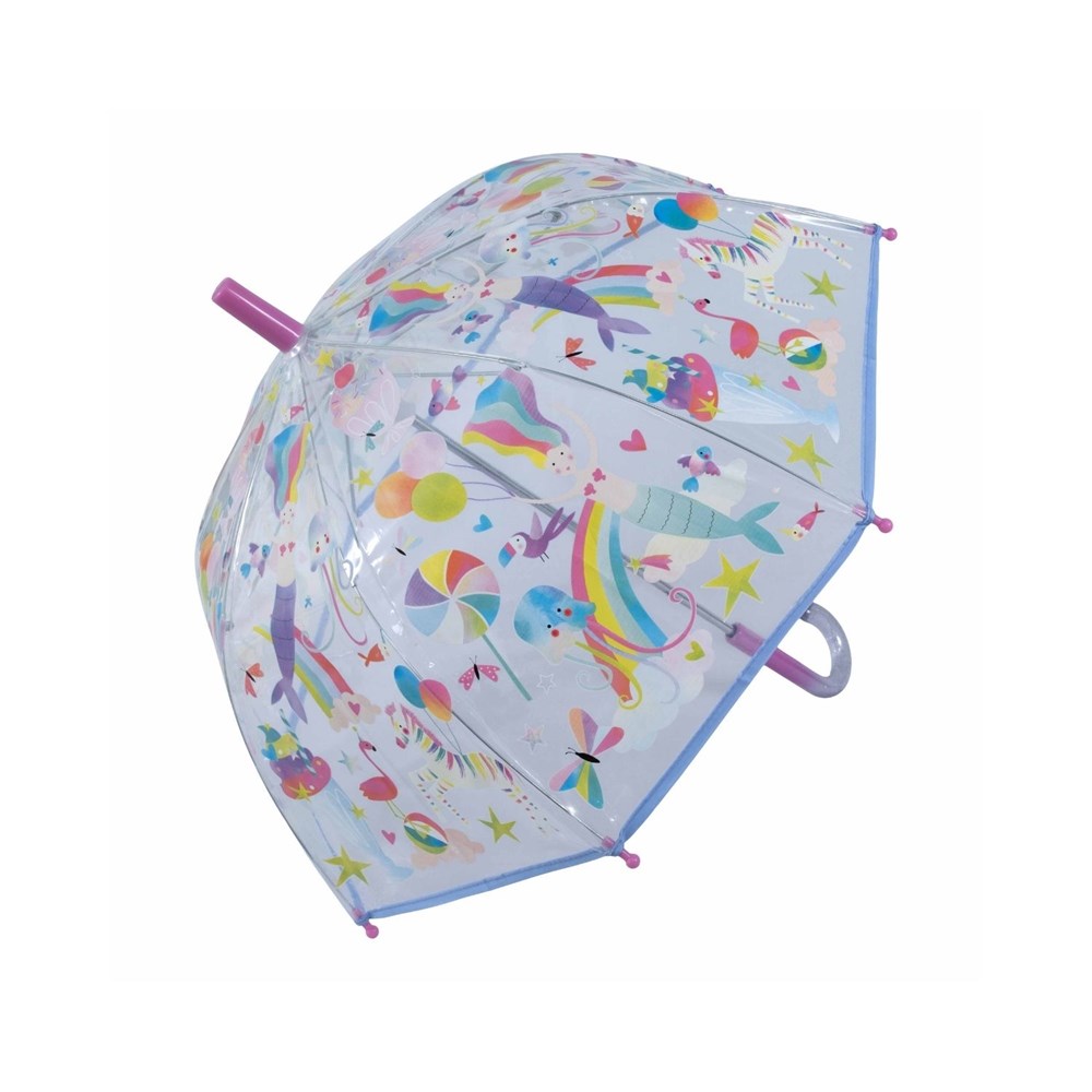 Floss & Rock Fantasy - Transparent Colour Changing Umbrella (8862054187234)