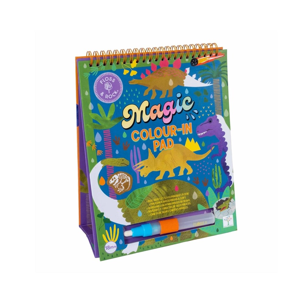 Floss & Rock Dinosaur - Magic Colour Changing Watercard Easel and Pen (8862054482146)