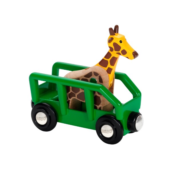 BRIO Vehicle Giraffe and Wagon 2 pieces 33724 (8075019878626)