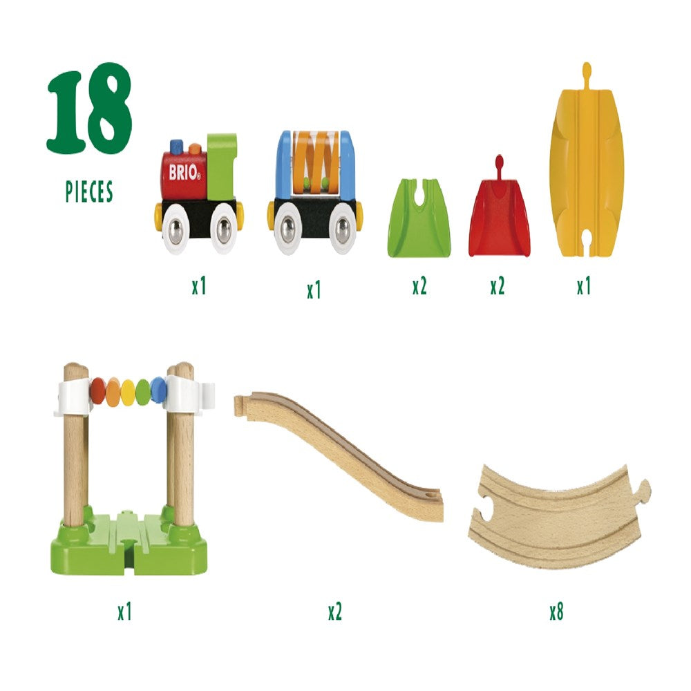 BRIO My First - My First Railway Beginner Pack 18 pieces 33727 (8075016995042)