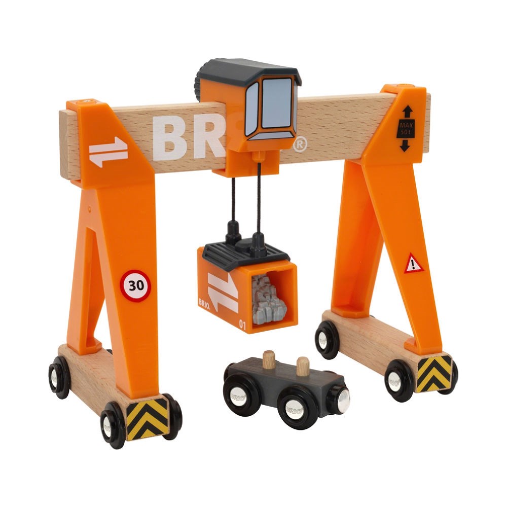 BRIO Crane - Gantry Crane 4 pieces 33732 (8075014996194)