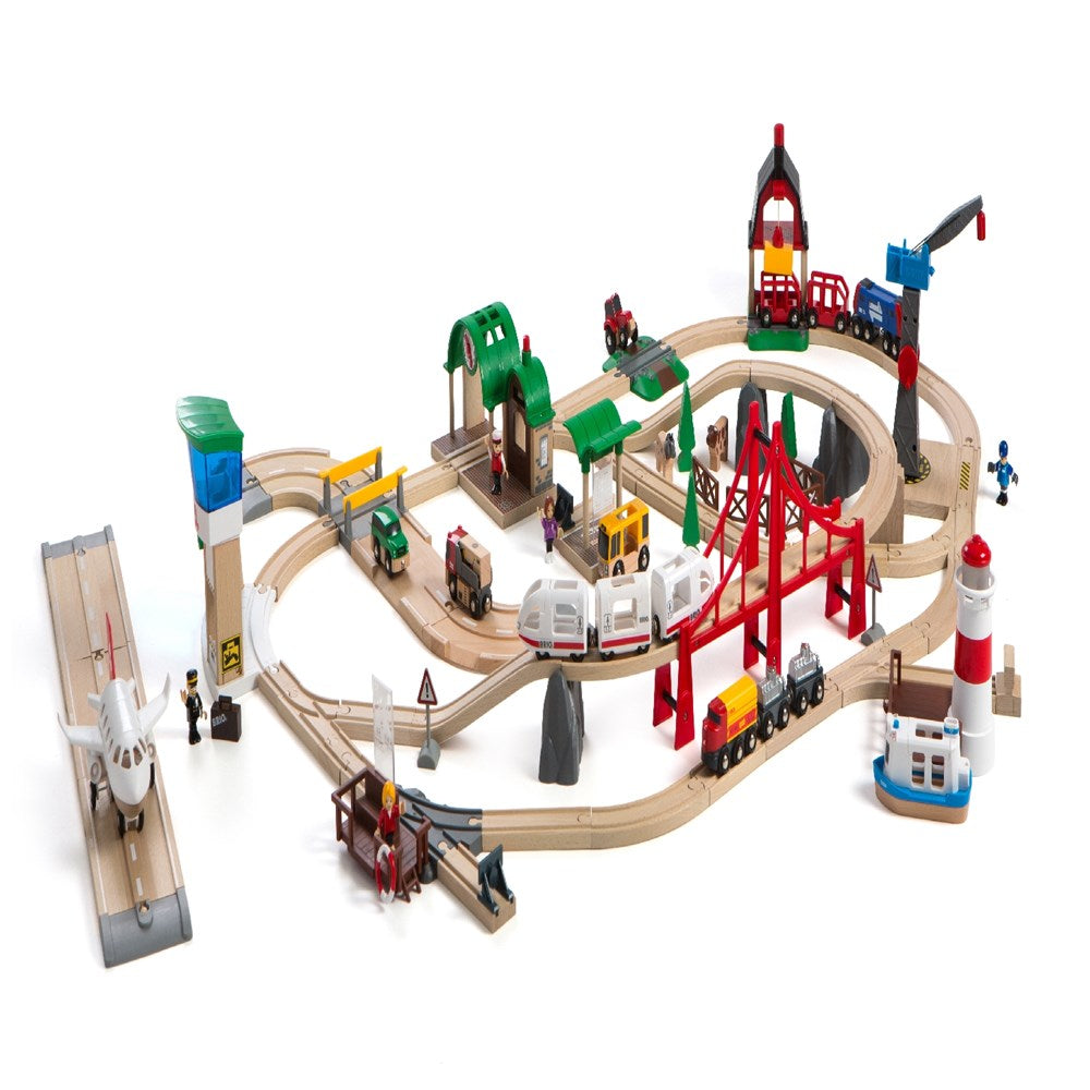 BRIO Set - Railway World Deluxe Set 106 pieces 33766 (8075012964578)