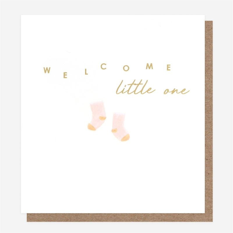 Caroline Gardner - Welcome Little One Girl - Baby Card (8055518658786)
