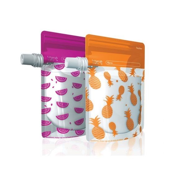 Cherub Re-useable Food Storage Pouch P&O (8266153853154)
