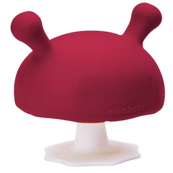 Mombella Mushroom Teether - Chimney Red (7469659848930)