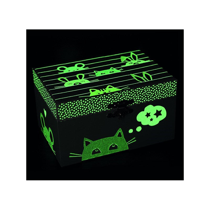 Trousselier Photoluminescent Music Box Cat - Glow in dark (7854797258978)