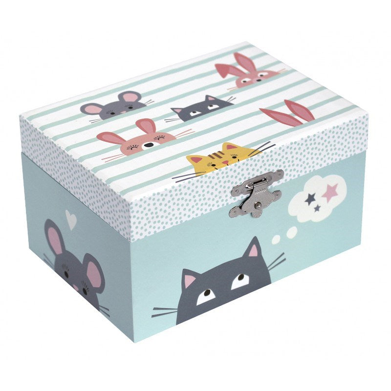 Trousselier Photoluminescent Music Box Cat - Glow in dark (7854797258978)