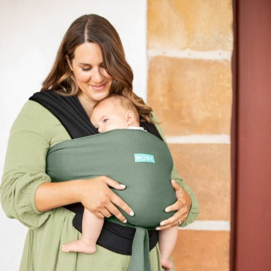 Moby Easy Wrap - Olive/Onyx (8266205757666)