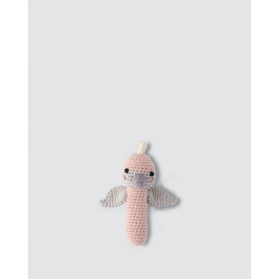 Little Linen Crochet Rattle - Gaby Galah (8266185834722)