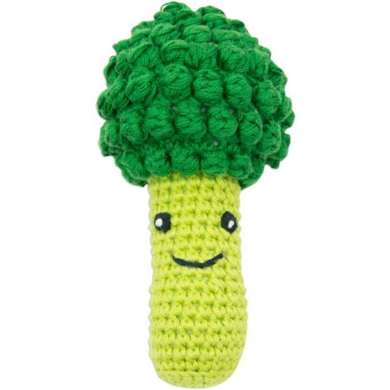 Little Linen Crochet Rattle - Broccoli (8266185769186)
