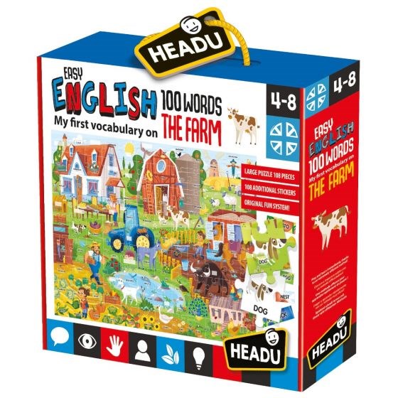 Headu Easy English 100 Words Farm (8266166730978)