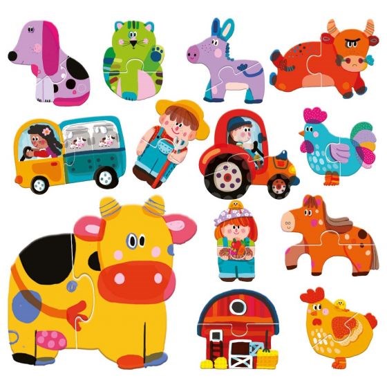 Headu Touch 2 pieces Puzzles Farm (8266165813474)