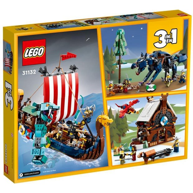 LEGO 31132 Viking Ship and the Midgard Serpent (7746705785058)