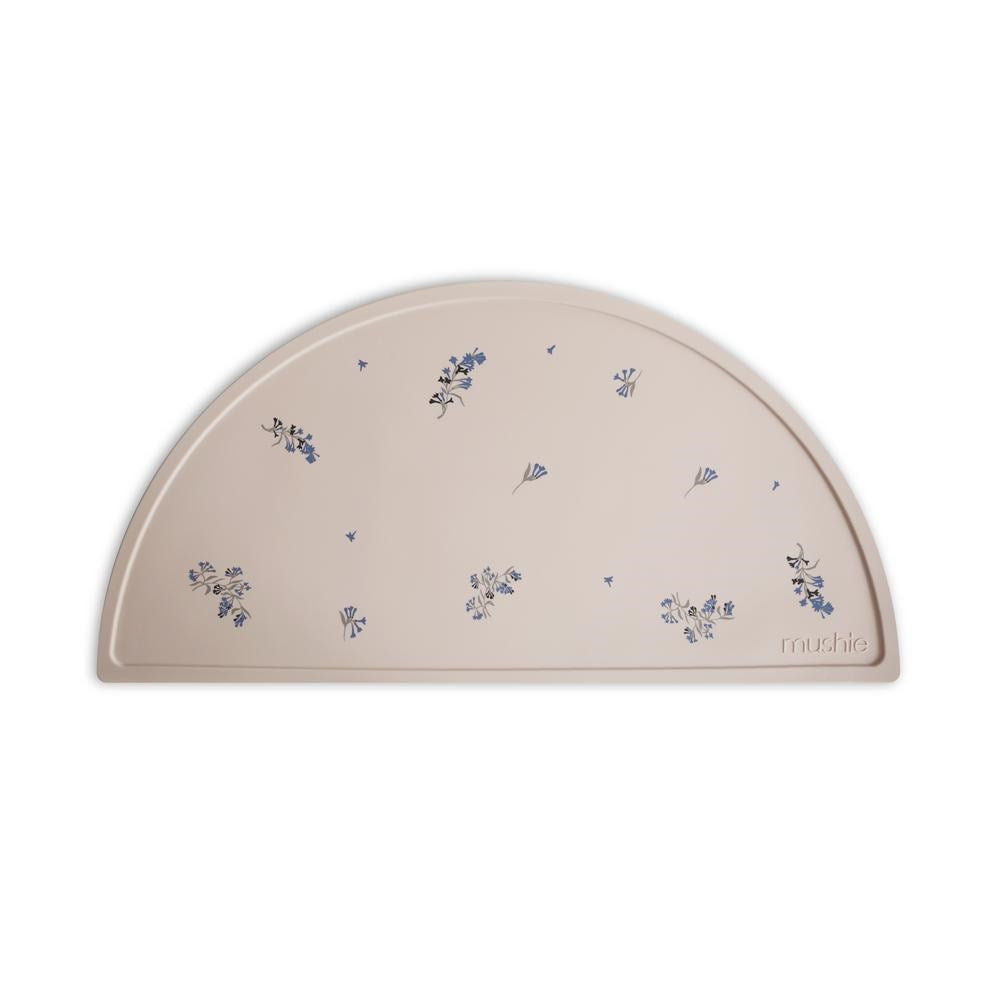 Mushie Bib- Lilac Flowers (6823405748406)