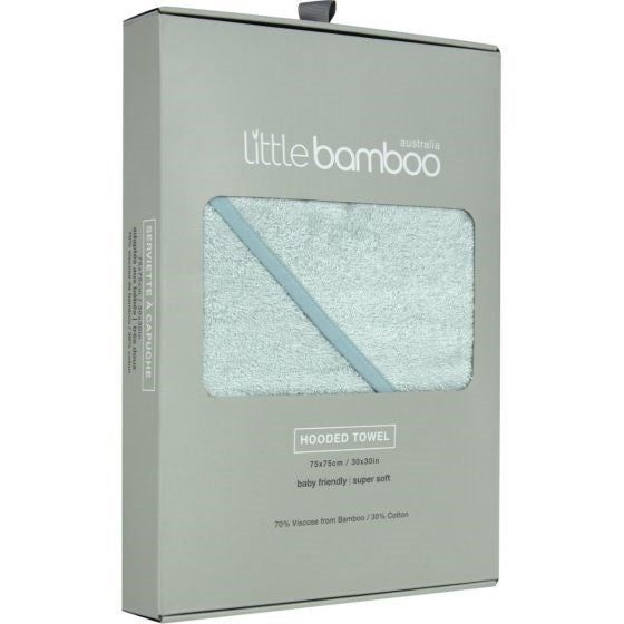 Little Linen Lt Bamboo Hooded Towel - Whisper (8237398098146)