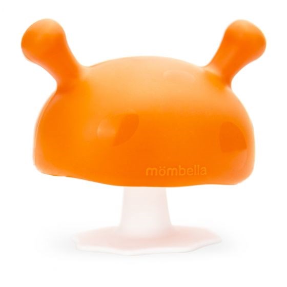 Mombella Mushroom Teether - Orange (7469659783394)