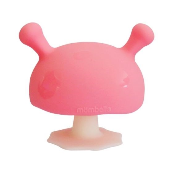 Mombella Mushroom Teether - Pink (7469659685090)