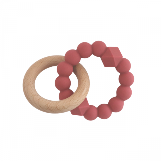 Jellystone Moon Teether - Dusty Pink (8237397541090)